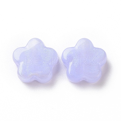 Opaque Acrylic Beads X-OACR-E014-13H-1