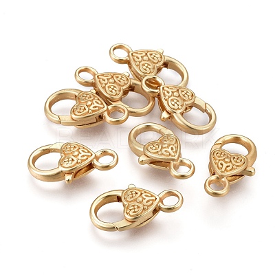 Tibetan Style Heart Lobster Claw Clasps LF014Y-MG-NR-1
