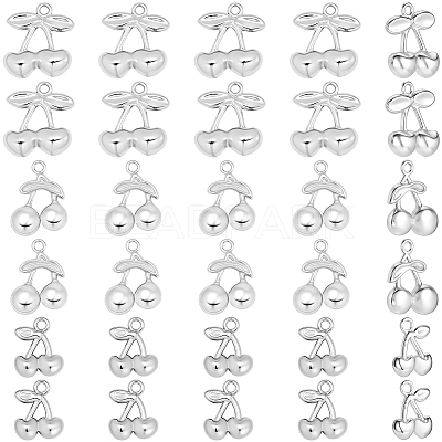 60Pcs 3 Styles 304 Stainless Steel Charms STAS-BBC0007-22-1