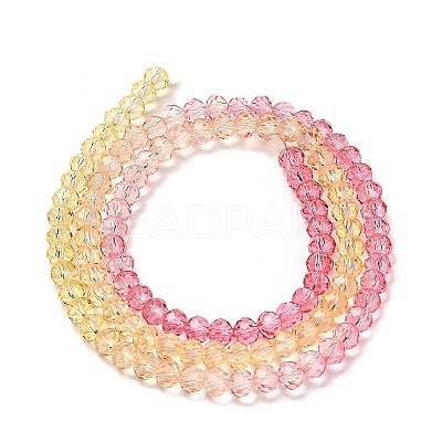 Transparent Painted Glass Beads Strands DGLA-A034-T3mm-A07-1