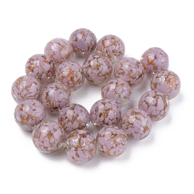 Handmade Gold Sand Lampwork Beads LAMP-S194-008C-01-1