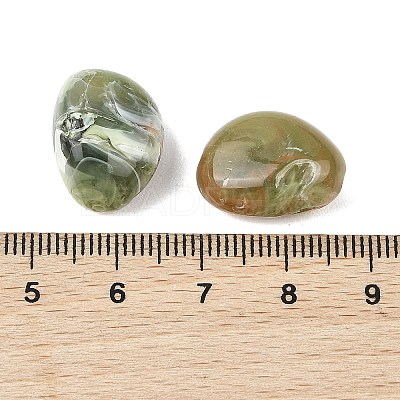 Opaque Acrylic Beads OACR-Z036-02D-1