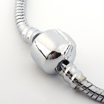 Brass European Style Bracelets for Jewelry Making KK-R031-05-1