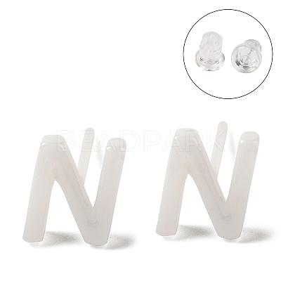Hypoallergenic Bioceramics Zirconia Ceramic Stud Earrings EJEW-F340-04N-1
