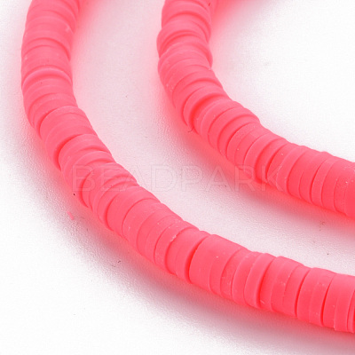 Handmade Polymer Clay Bead Strands CLAY-T002-4mm-74-1