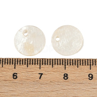 Natural Capiz Shell Disc Charms SHEL-HY0001-20A-1