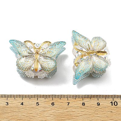 Polymer Clay Rhinestone Beads CLAY-NH0001-07E-1