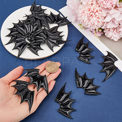 40Pcs 2 Style Demon Wing PU Leather Ornament Accessories FIND-GF0005-93C-1