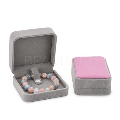 Square Velvet Bracelet/Bangle Boxes X-VBOX-D007-02B-1