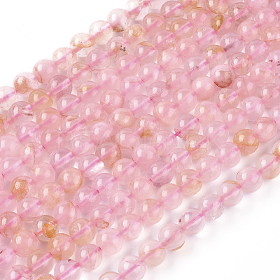 Natural Rose Quartz Beads Strands G-F591-04-10mm-1
