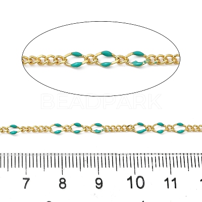 Brass Enamel Figaro Chains CHC-L053-09G-03-1