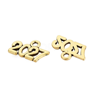 New Year's Day Tibetan Style Alloy Charms FIND-N014-01AG-1