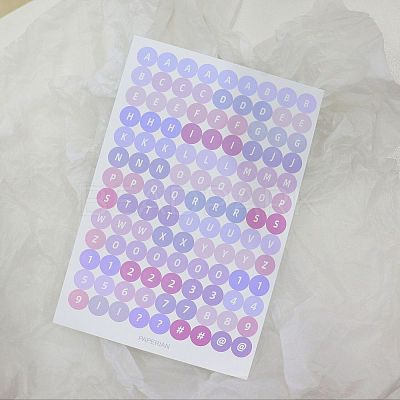 Paper Self-Adhesive Letter Decorative Stickers WG31279-01-1