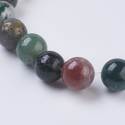 Natural Indian Agate Beads Strands X-G-G515-8mm-05-1