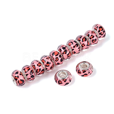 Opaque Resin European Beads RESI-N044-03S-01-1