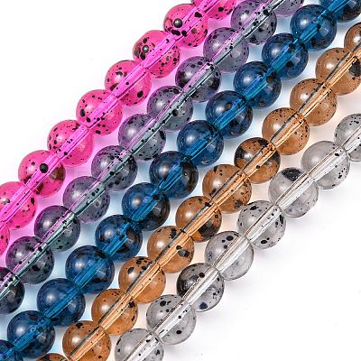 Glass Beads Strands GLAA-C017-8mm-M-1