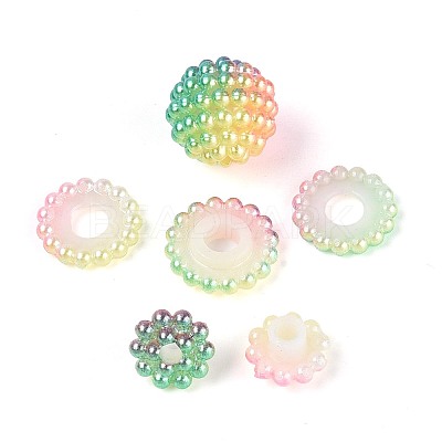 Imitation Pearl Acrylic Beads OACR-T004-15mm-17-1
