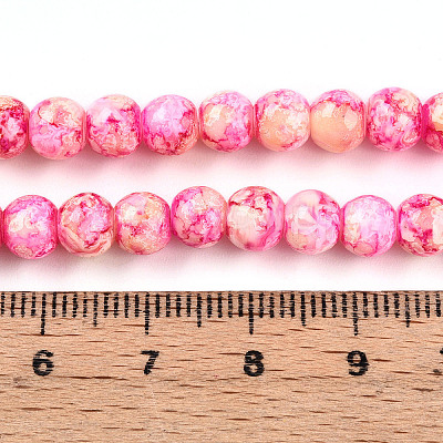 Baking Paint Glass Beads X1-DGLA-N003-6mm-A01-1