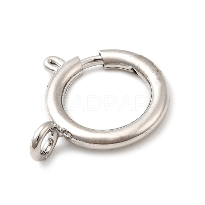 Brass Spring Ring Clasps KK-D407-20P-G-1