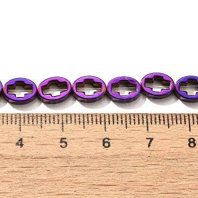Electroplated Synthetic Non-magnetic Hematite Beads Strands G-L613-Z01-01C-1