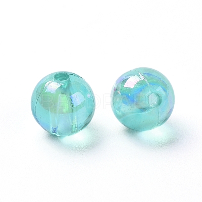 Eco-Friendly Transparent Acrylic Beads X-PL734-9-1