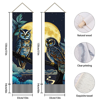 Polyester Wall Hanging Tapestry AJEW-WH0399-035-1