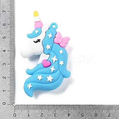 PVC Opaque Plastic Big Pendants KY-D022-04C-1