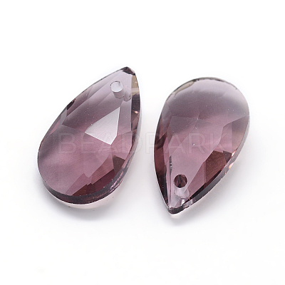 Faceted Glass Pendants GLAA-F069-S-A07-1