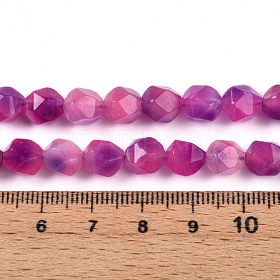 Dyed Natural White Jade Beads Strands G-T139-8mm-45M-1
