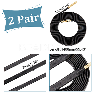 Imitation Leather Shoe Laces FIND-WH0110-387C-1