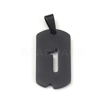 Ion Plating(IP) 304 Stainless Steel Pendants STAS-O127-E01-1