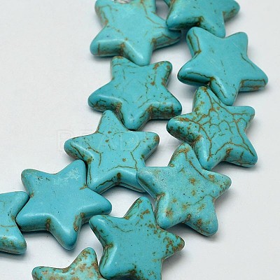 Dyed Synthetic Turquoise Bead Strands G-M144-M-C-1