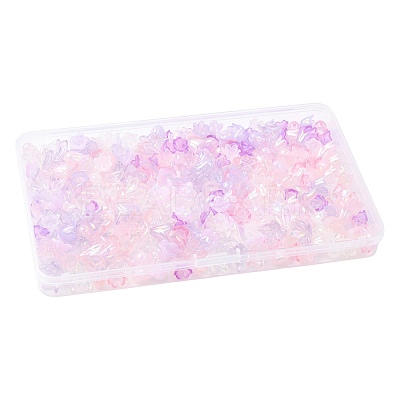 Mixed Styles Acrylic Bead Caps OACR-FS0002-50A-1
