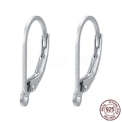 925 Sterling Silver Leverback Earrings STER-S002-56-1