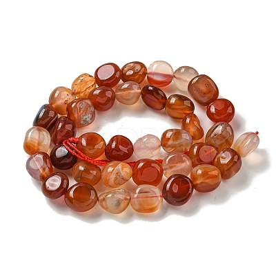 Natural Brazil Red Agate Beads Strands G-L599-A01-02-1