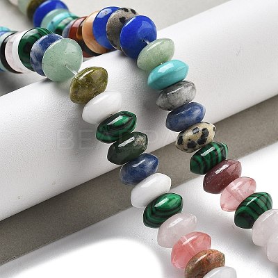 Mixed Gemstone Beads Strands G-P559-A14-02-1