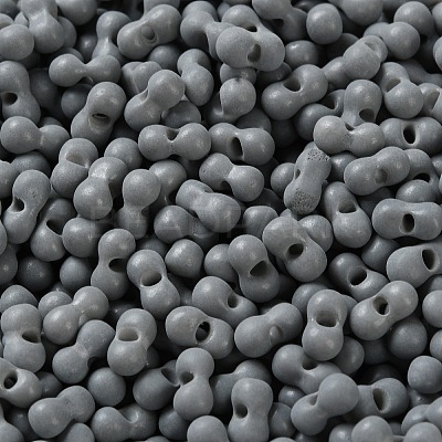 Rubberized Style Glass Seed Beads SEED-Z003-01C-1