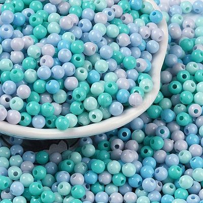 Opaque Acrylic Beads X1-OACR-H118-07B-04-1
