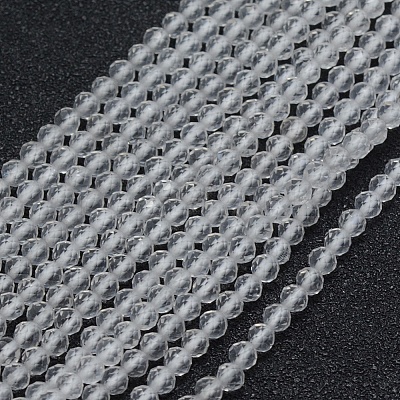 Natural Quartz Crystal Beads Strands G-E411-28-2mm-1