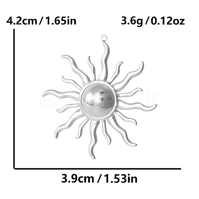 304 Stainless Steel Pendants X-PW-WGAD9CE-01-1
