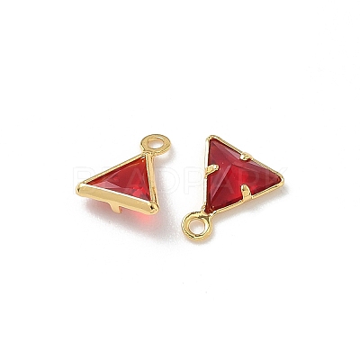 Brass Glass Charms KK-Z136-30G-02-1