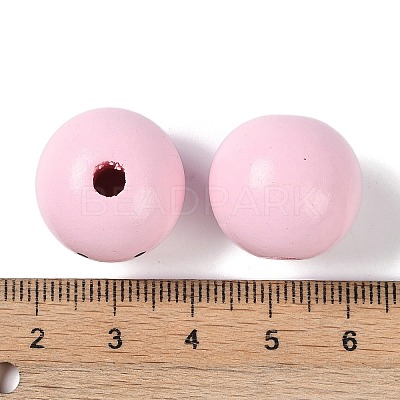 Animal Themes Printed Wood European Beads WOOD-M013-01H-1