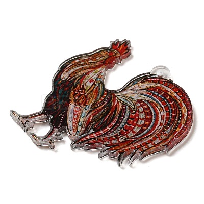 Acrylic Pendants OACR-O007-02B-1