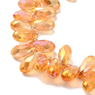 Electroplate Glass Beads Strands EGLA-B006-01A-HR01-1