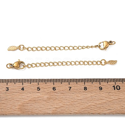 201 Stainless Steel Curb Chain Extender SA-CBA0FDA-01G-02-1