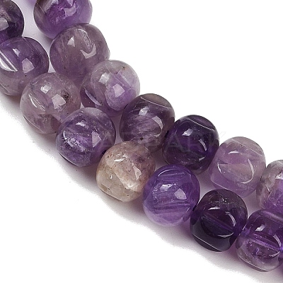 Natural Amethyst Beads Strands G-Z080-B04-8x6mm-1