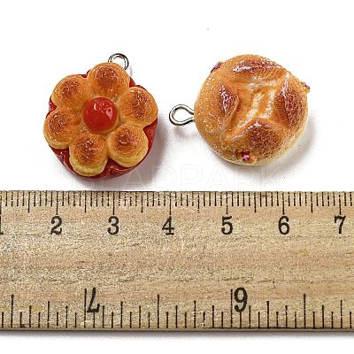 Imitation Food Opaque Resin Pendants RESI-A031-01-1