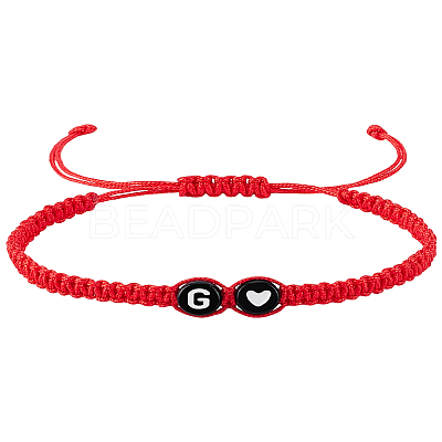 1Pc Adjustable Nylon Cord Braided Bracelets for Women Men BJEW-LP0001-31B-G-1