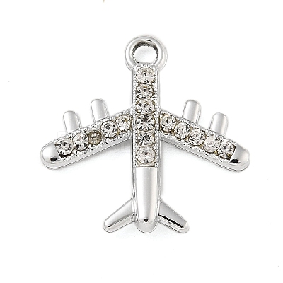 Alloy Rhinestone Pendants PALLOY-P308-13P-1
