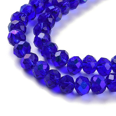 Electroplate Glass Beads Strands EGLA-A034-T8mm-L16-1